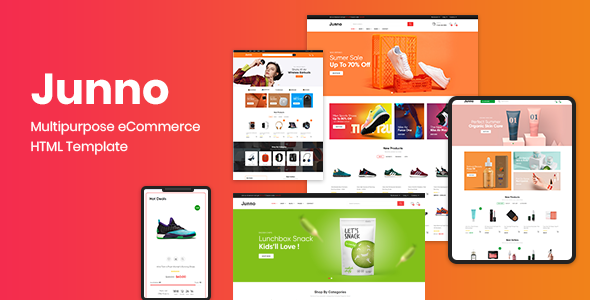 Junno – Multipurpose eCommerce HTML Template product preview