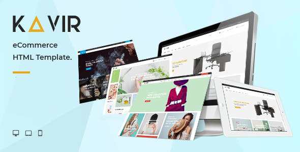 Kavir - eCommerce HTML Template product preview
