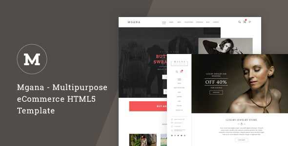Product preview supplied for Mgana - Multipurpose eCommerce HTML5 Template