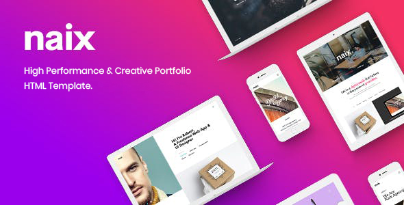 Naix - Multipurpose Agency Portfolio Bootstrap 5 Template product preview