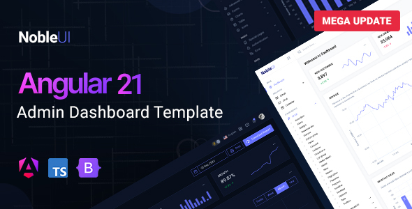 NobleUI - Angular 21 Admin Dashboard Template