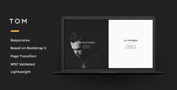 Tom-Resume, Portfolio, Vcard Template