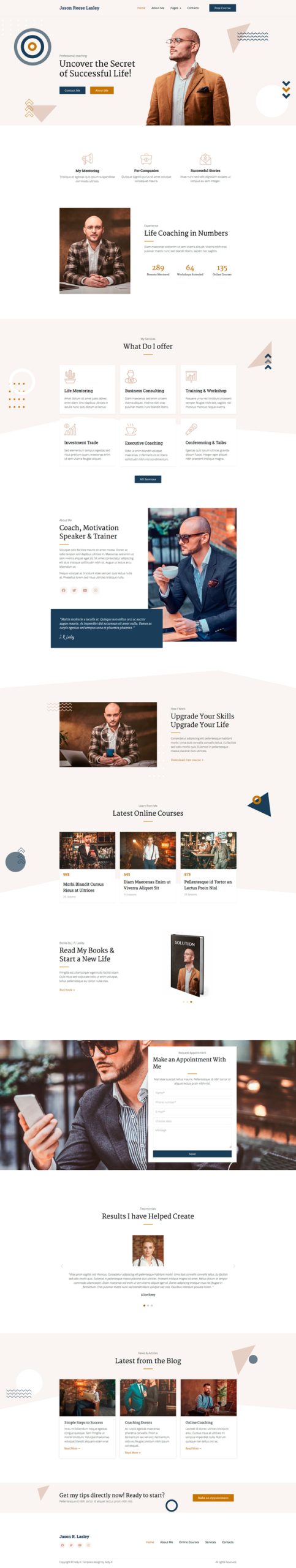 Gloas — Life Coach Online Courses Elementor Template Kit