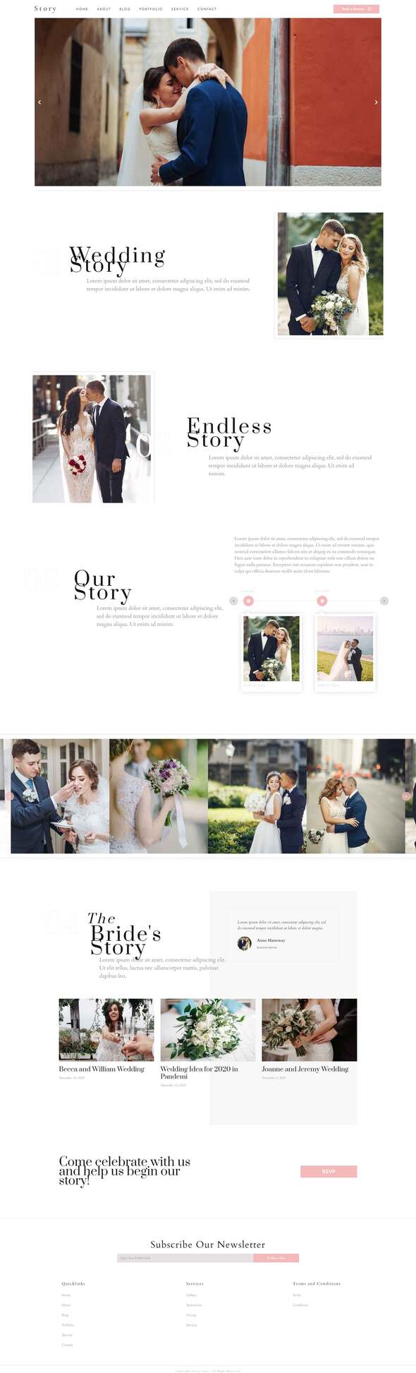 Story - Wedding Elementor Template Kit