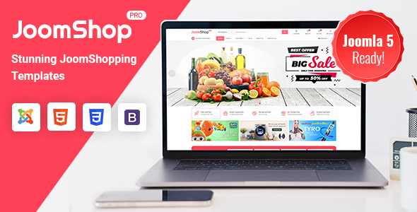 JoomShop - Responsive Joomla 6 JoomShopping Template