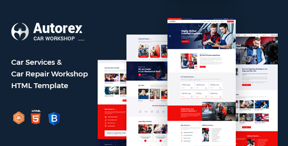 Autorex - Car Service & Workshop HTML Template