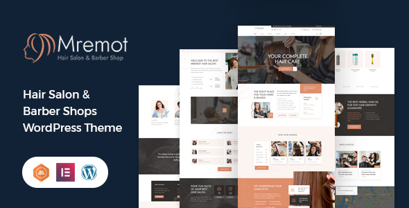 Mremot - Hair Salon Shop WordPress Theme product preview