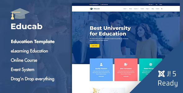 Educab - University Education Joomla Template