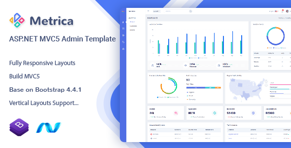 Metrica - ASP.NET MVC5 Admin & Dashboard Template