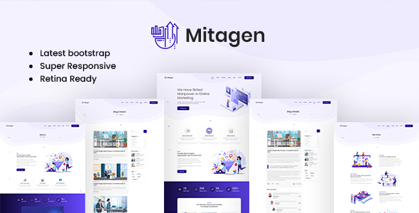 Mitagen - SEO / Marketing Agency HTML Template product preview