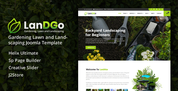 LanDGo - Joomla 6 Gardening Lawn and Landscaping