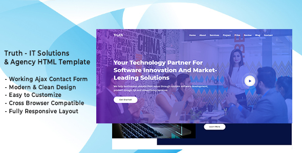 Truth - IT Solutions & Agency HTML Template listing image