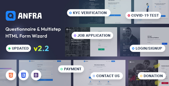 Anfra - Questionnaire & Registration Form Wizard product preview