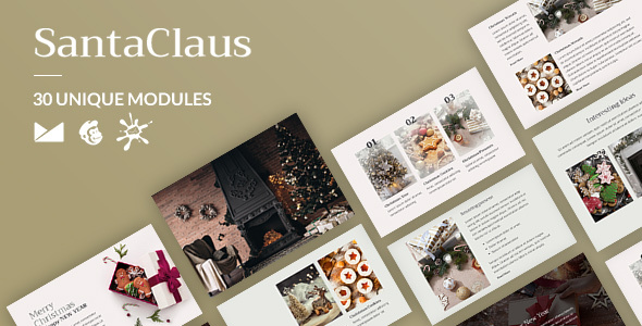 SantaClaus Email-Template + Online Builder