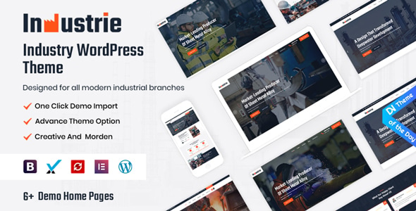 Preview image for Industrie - Industry WordPress Theme