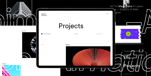 Delia | Template For Freelancer