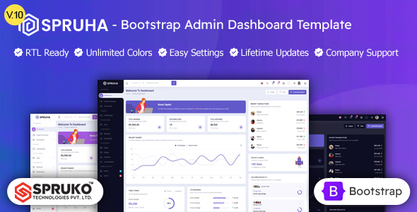 Spruha - HTML Bootstrap Dashboard Template