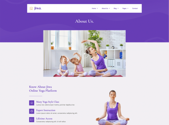Jiwa - Yoga & Meditation Studio Elementor Template Kit