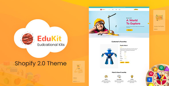 Edukit - Educational Toys Store Shopify Theme product preview