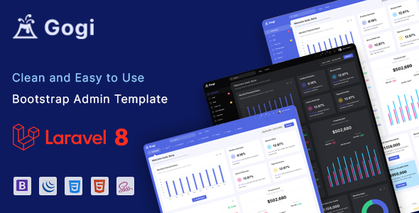 Gogi - Laravel Admin Template