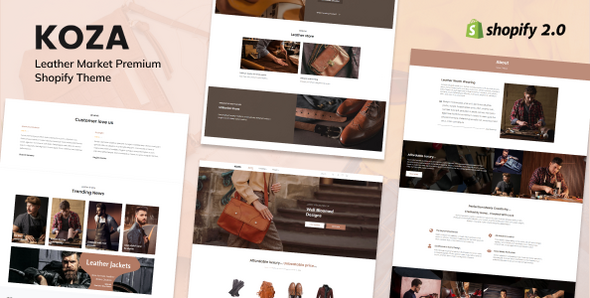 Preview image for Koza - Leather Market Premium Shopify Theme