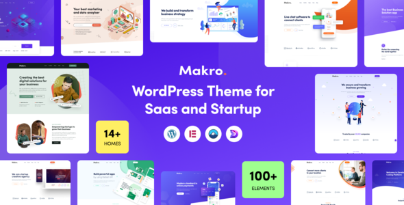 Makro - WordPress Theme For Saas & Startup product preview