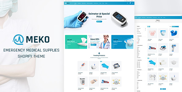 Meko - Medical Store Shopify Theme product preview