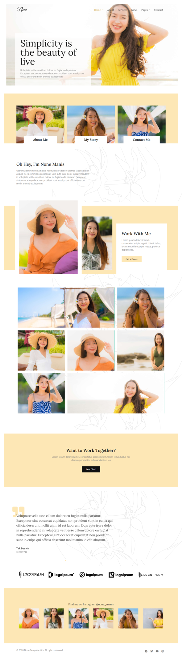 None - Stylish Fashion Elementor Template Kit