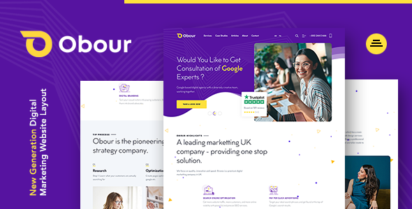 Obour | New Age Digital Marketing Agency HTML Template listing image