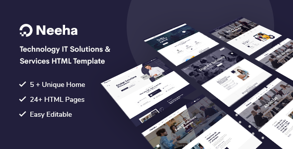 Preview image for Neeha - Technology IT Solutions & Services HTML5 Template