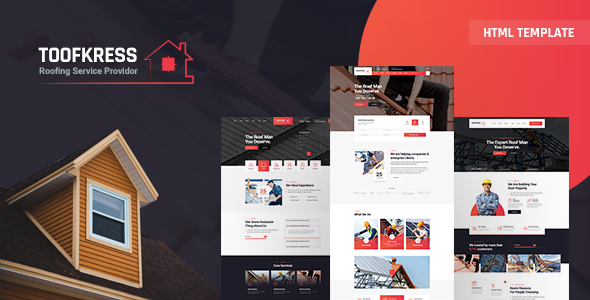 RoofPress - Roofing Services HTML5 Template