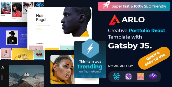 Arlo – Personal Portfolio React Template