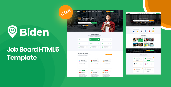 Biden - Job Board HTML5 Template