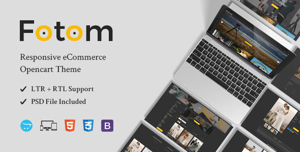Preview image for Fotom - Photography Responsive OpenCart Theme