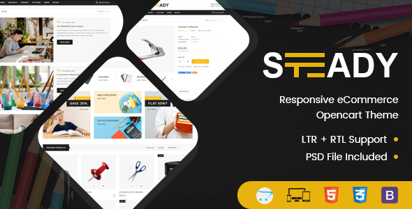 Steady - Stationary OpenCart Theme