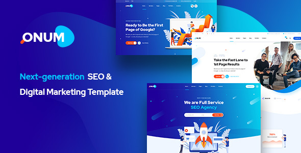 Onum - SEO & Marketing PSD Template