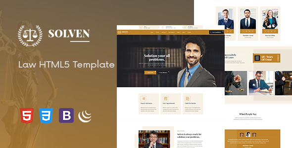 Solven - Lawyer HTML5 Template