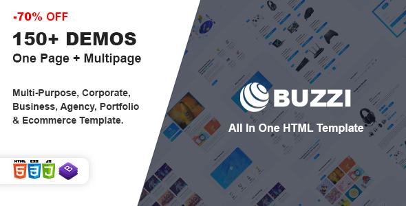Buzzi - One Page Parallax listing image