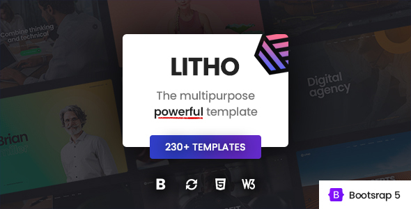 Litho – The Multipurpose HTML5 Template listing image