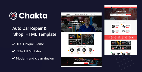 Chakta - Auto Parts Shop HTML Template listing image