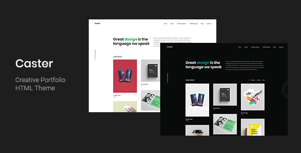 Caster - Creative Portfolio HTML Template