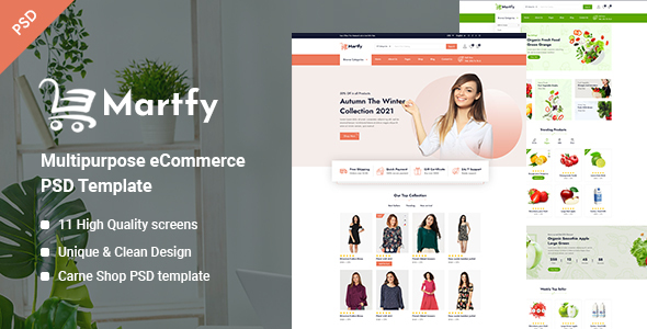 Martfy - Multipurpose eCommerce PSD Template