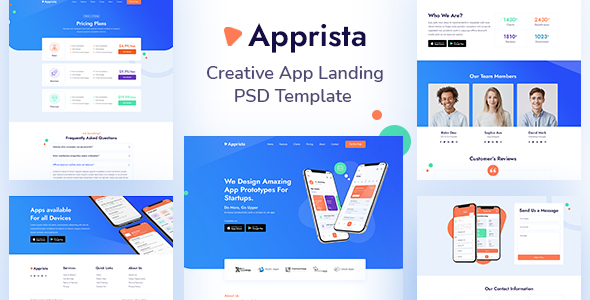 APPRISTA - APP PSD Template