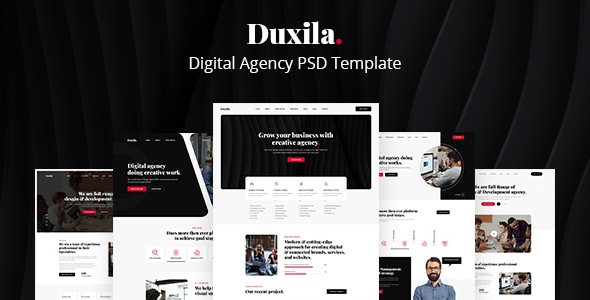 Duxila - Digital Agency PSD Template