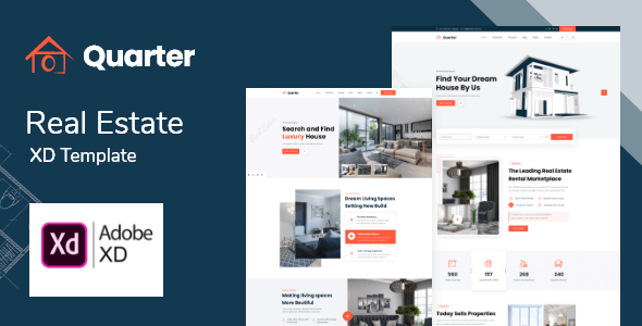 Quarter - Real Estate Adobe XD Template
