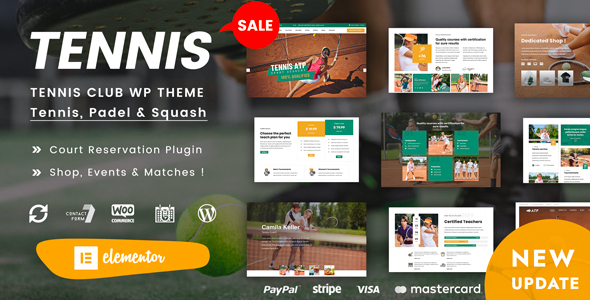 Spyn - Tennis Club WordPress