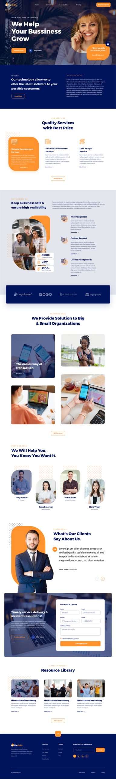 Merintis - SaaS & Startup Elementor Template Kit