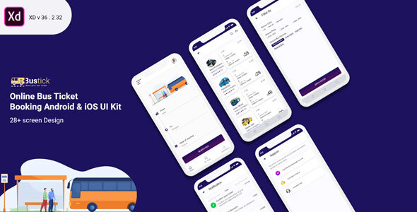 BusTick - Bus Booking Mobile UI Design
