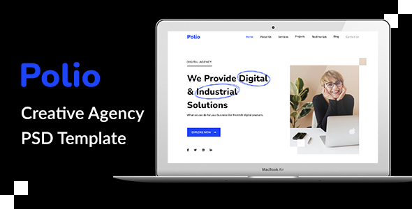 Polio - Creative Agency PSD Template