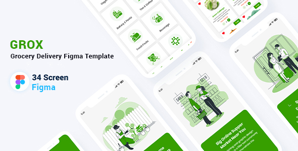 Grox - Grocery Delivery Figma Template
